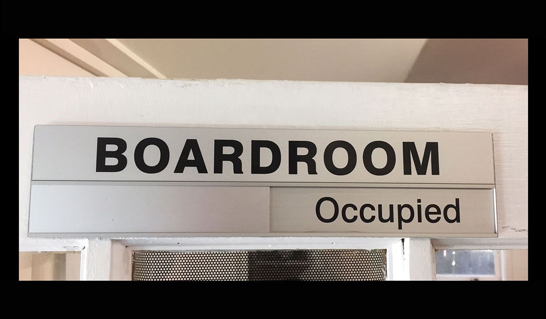 Boardroom Slider Door Plate