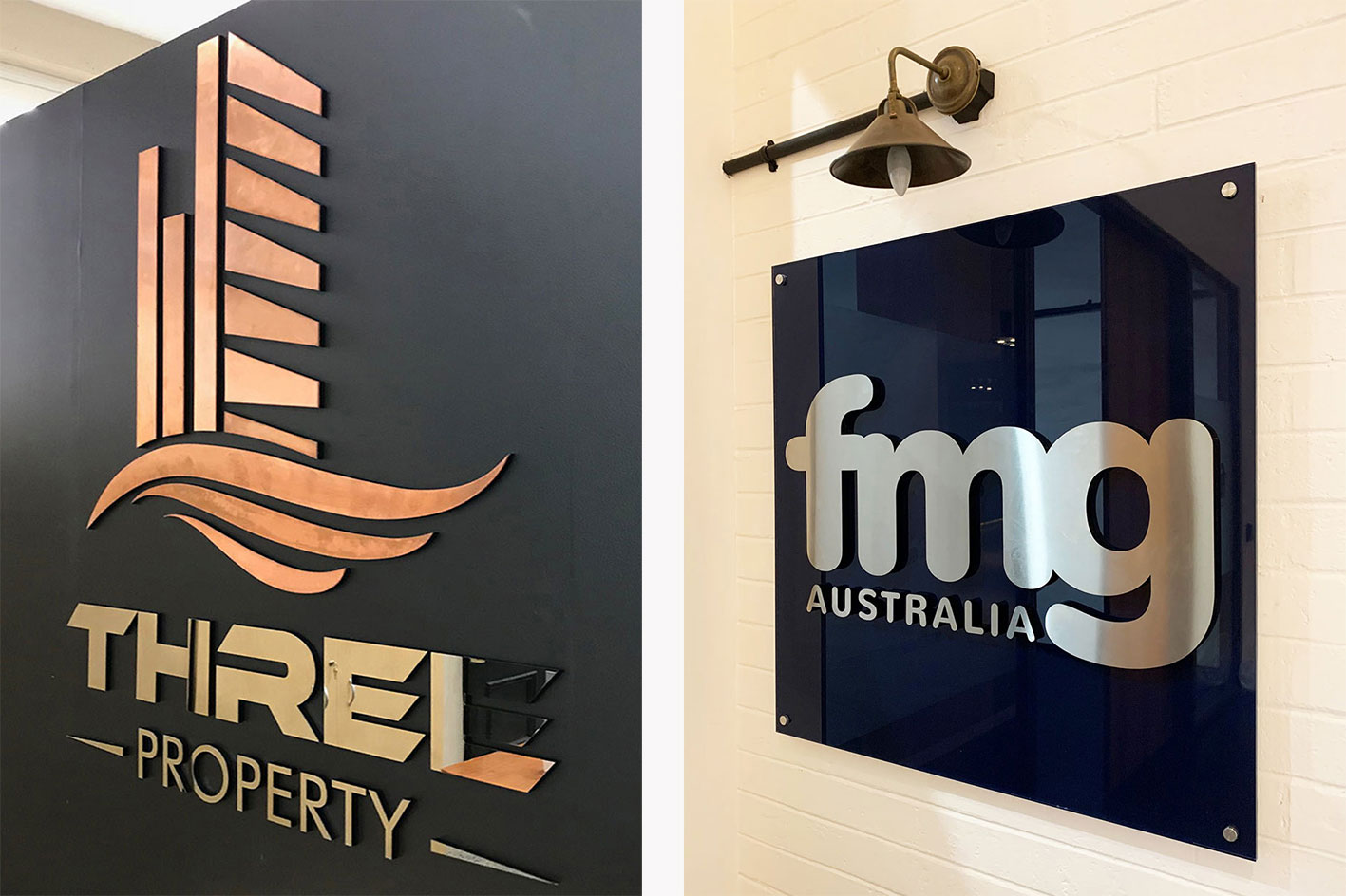 Metal Reception Office Signs